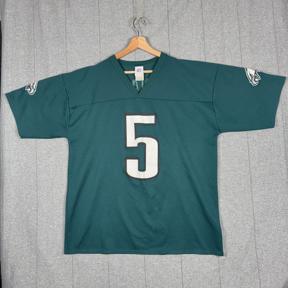 NFL Philadelphia Eagles XL 47 Chest Donovan McNabb 5 Jersey Green Mesh Mens